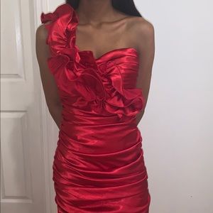 Beautiful silk red dress 🥰